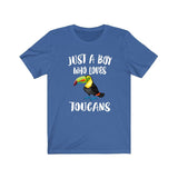 Just A Boy Who Loves Toucans Birds Shirt, Toucan Lover Shirt, Birding Shirt, Toucan Lover Gift, Animal Adult Kids T-Shirt Image 3