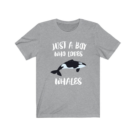 Just A Boy Who Loves Orcas Whales Shirt, Orca Lover Shirt, Whale Shirt, Whale Lover Gift, Animal Adult Kids T-Shirt Image 2