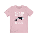 Just A Boy Who Loves Orcas Whales Shirt, Orca Lover Shirt, Whale Shirt, Whale Lover Gift, Animal Adult Kids T-Shirt Image 4