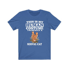 This Is My Human Costume I'm Really A Serval Cat Shirt - serval print design