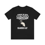 This Is My Human Costume I'm Really A Siamese Cat Shirt, Siamese Cat Lover Shirt, Cat Shirt, Siamese Cat Funny Gift, Adult Kids Shirt Image 2