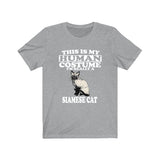 This Is My Human Costume I'm Really A Siamese Cat Shirt, Siamese Cat Lover Shirt, Cat Shirt, Siamese Cat Funny Gift, Adult Kids Shirt Image 1