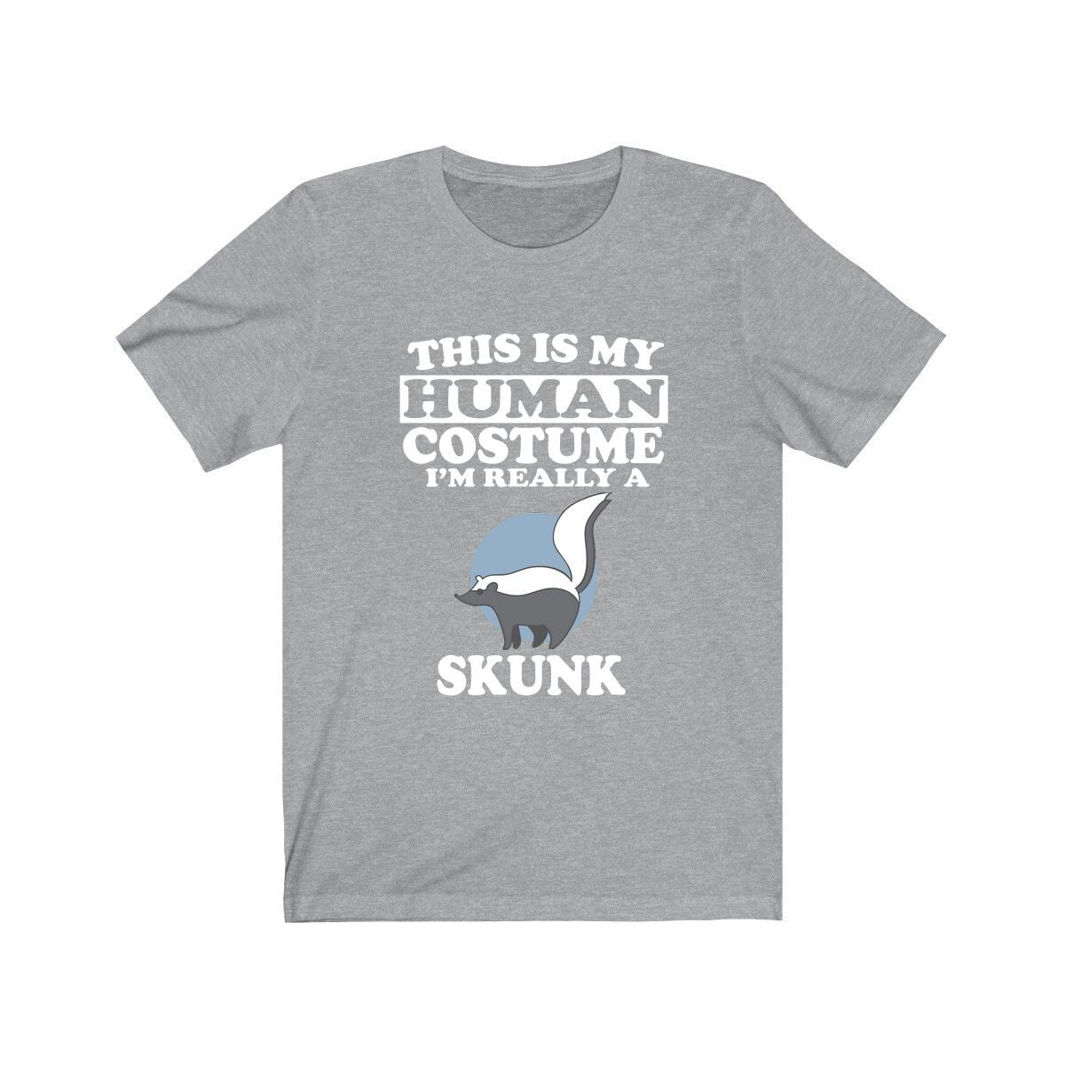 This Is My Human Costume I'm Really A Skunk Shirt, Skunk Lover Shirt, Skunk Shirt, Skunk Funny Gift, Animal Adult Kids Shirt Image 3