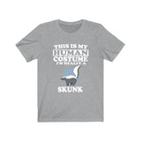 This Is My Human Costume I'm Really A Skunk Shirt, Skunk Lover Shirt, Skunk Shirt, Skunk Funny Gift, Animal Adult Kids Shirt Image 3
