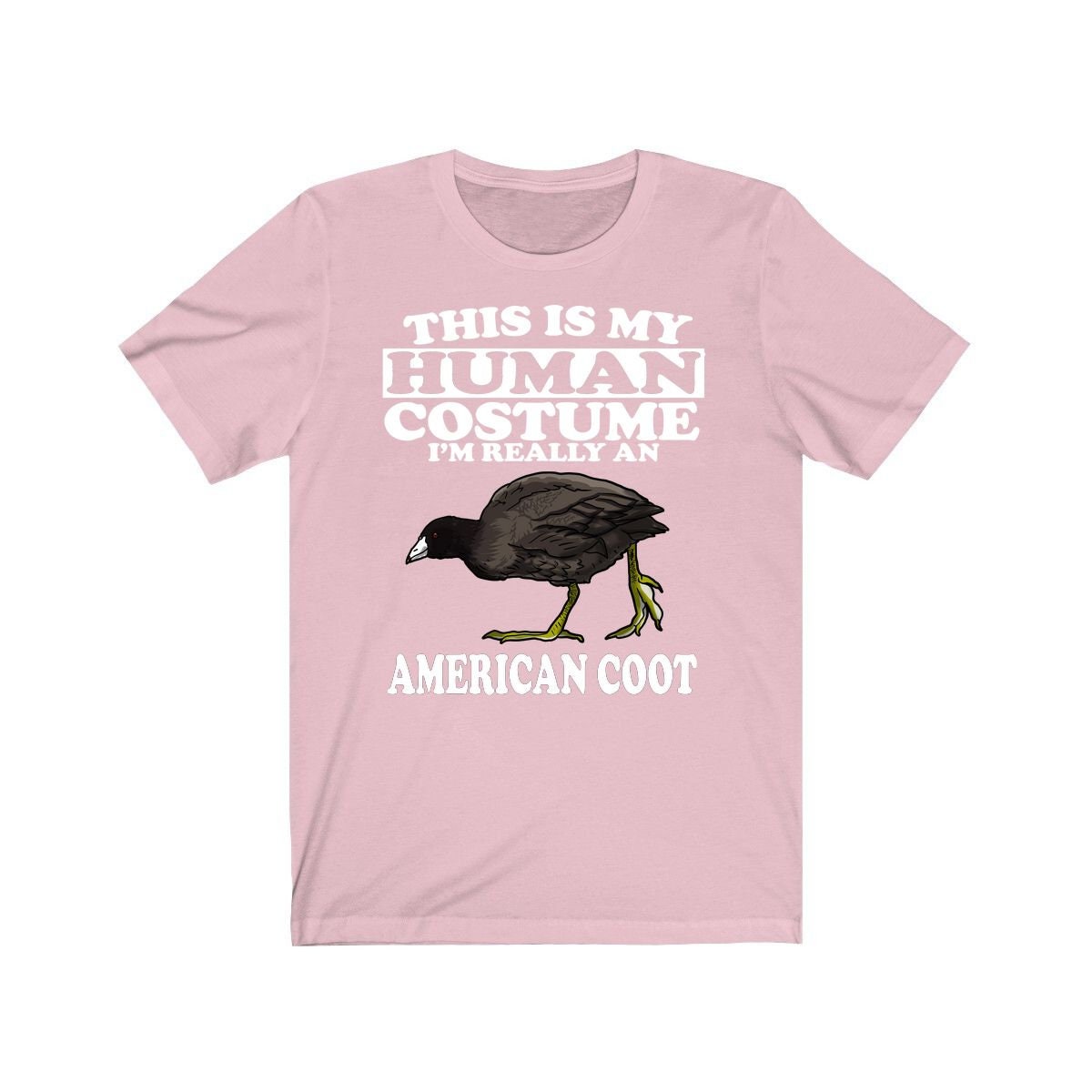 This Is My Human Costume I'm Really An American Coot Bird Shirt, American Coot Lover Shirt, Birding Shirt, Bird Lover Gift, Animal Gift Image 4
