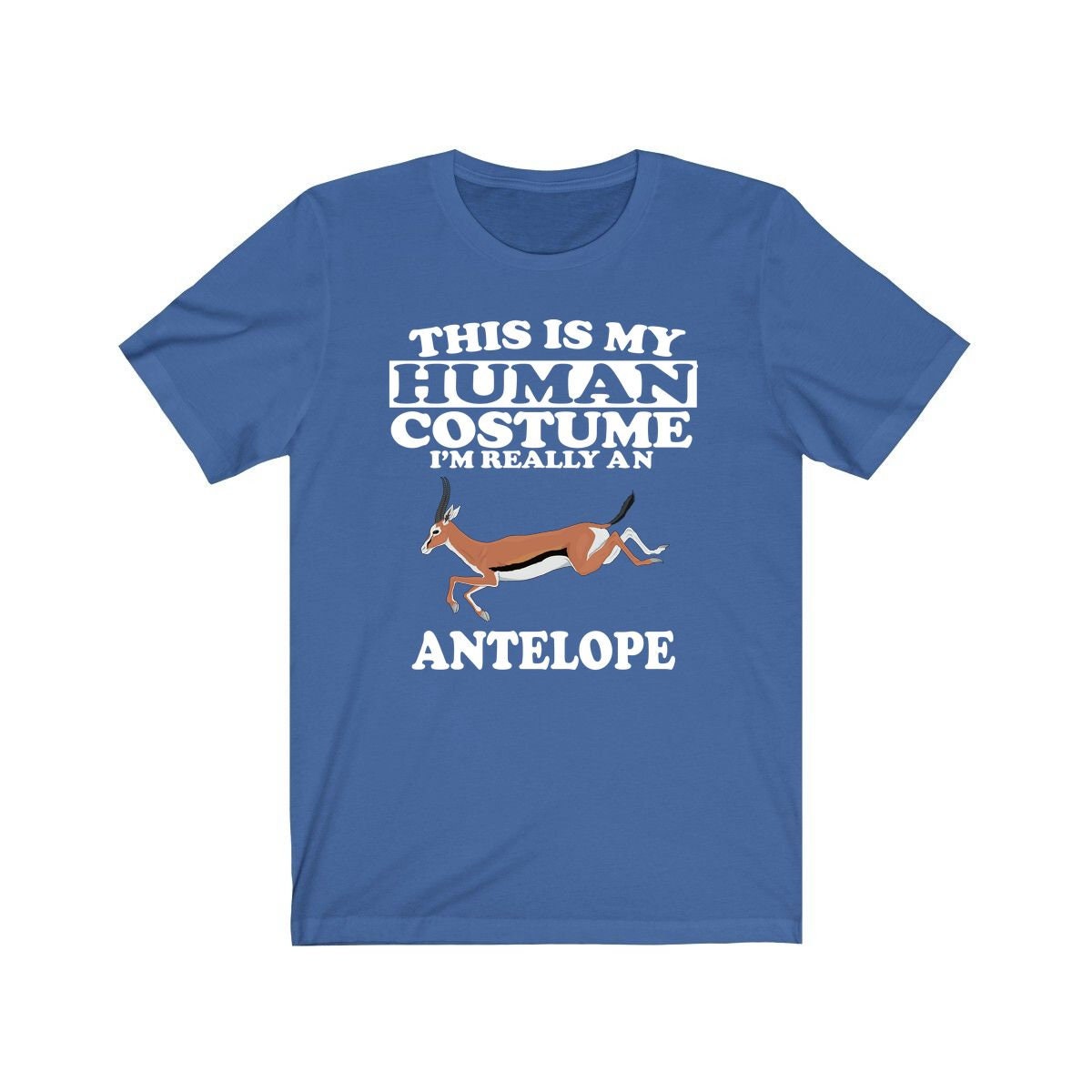 This Is My Human Costume I'm Really An Antelope Shirt, Antelope Lover Shirt, Antelope Shirt, Antelope Lover Gift, Animal Gift Image 2