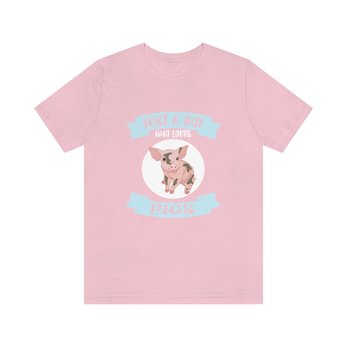 Just A Boy Who Loves Pigs Shirt, Pig Lover Shirt, Pig Shirt, Pig Lover, Animal Adult Kids Shirt Image 4