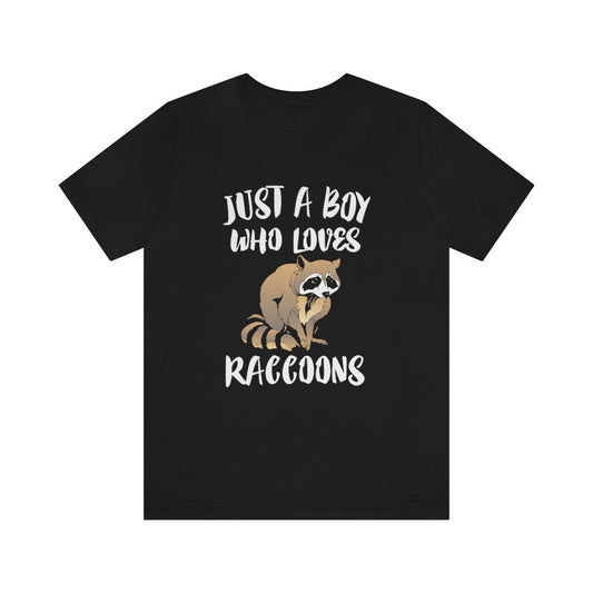 Just A Boy Who Loves Raccoons Shirt - raccoon print design