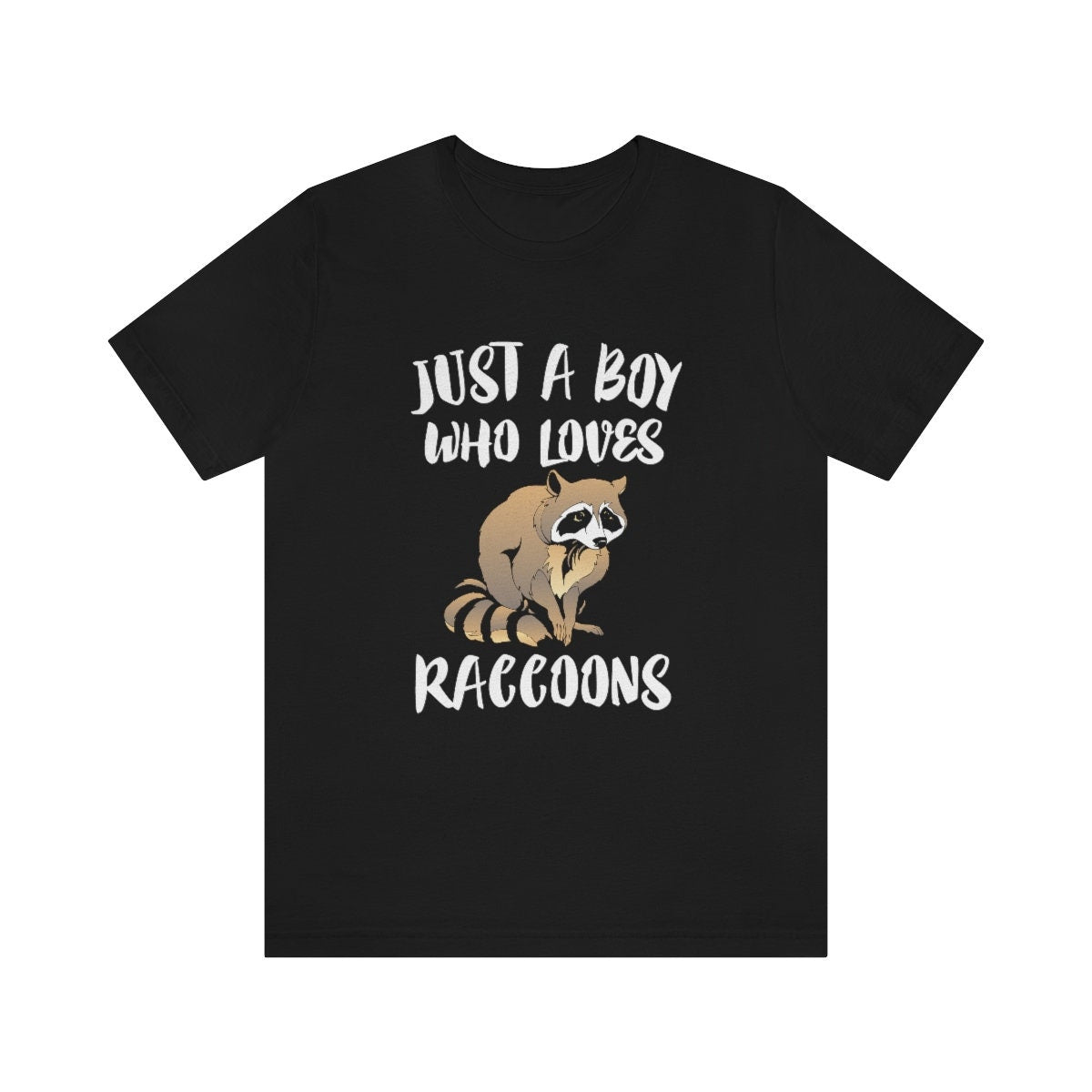 Just A Boy Who Loves Raccoons Shirt, Raccoon Lover Shirt, Raccoon Shirt, Raccoon Lover Gift, Animal Shirt Image 1