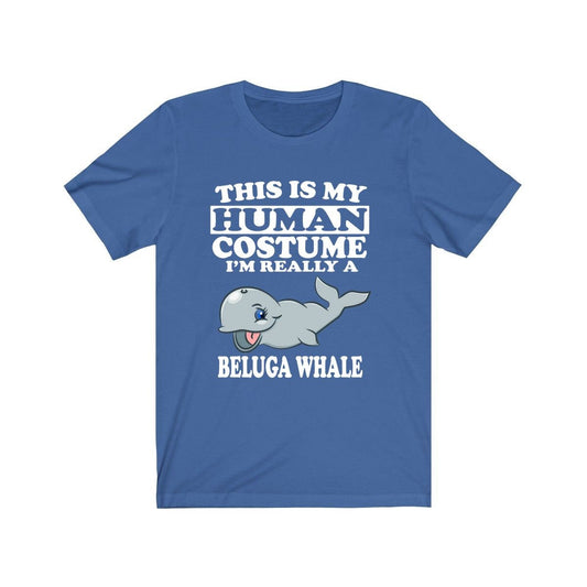 This Is My Human Costume I'm Really A Beluga Whale Shirt - beluga whale print design