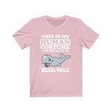 This Is My Human Costume I'm Really A Beluga Whale Shirt, Beluga Whale Lover Shirt, Whale Shirt, Beluga Whale Lover Gift, Animal Gift Image 4