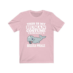 This Is My Human Costume I'm Really A Beluga Whale Shirt - beluga whale print design