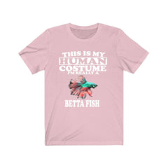 This Is My Human Costume I'm Really A Betta Fish Shirt - Betta fish print design