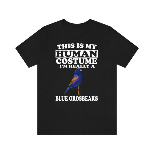 Blue Grosbeak Human Costume Shirt - blue grosbeak print design