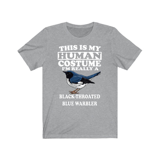 This Is My Human Costume I'm Really A Black-Throated Blue Warbler Shirt - warbler print design