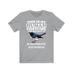 This Is My Human Costume I'm Really A Black-Throated Blue Warbler Shirt - warbler print design