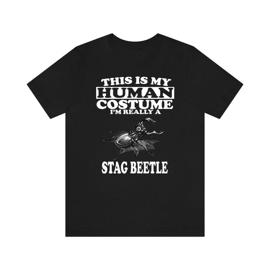This is my human costume I am really a stag beetle insect tee