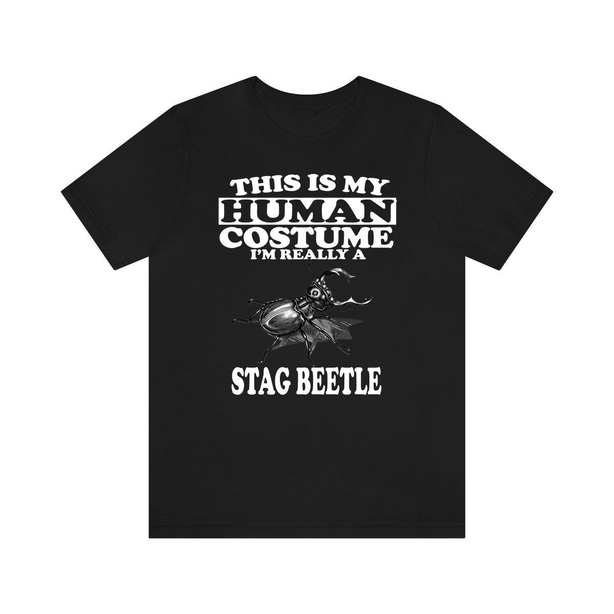 This is my human costume I am really a stag beetle insect tee