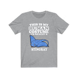 This Is My Human Costume I'm Really A Stingray Shirt, Stingray Lover Shirt, Stingray Shirt, Stingray Funny Gift, Animal Adult Kids Image 3