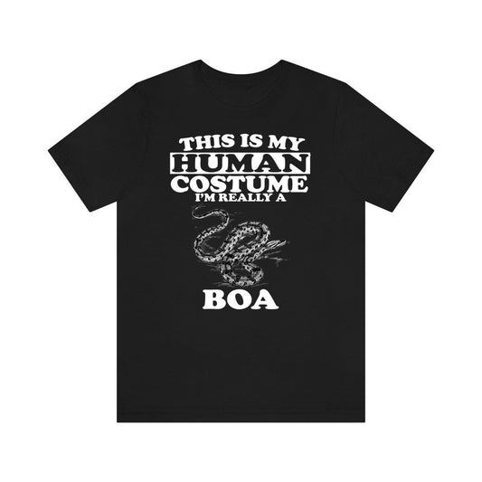 This Is My Human Costume I'm Really A Boa Snake Shirt - boa print design
