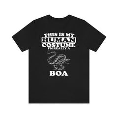 This Is My Human Costume I'm Really A Boa Snake Shirt - boa print design