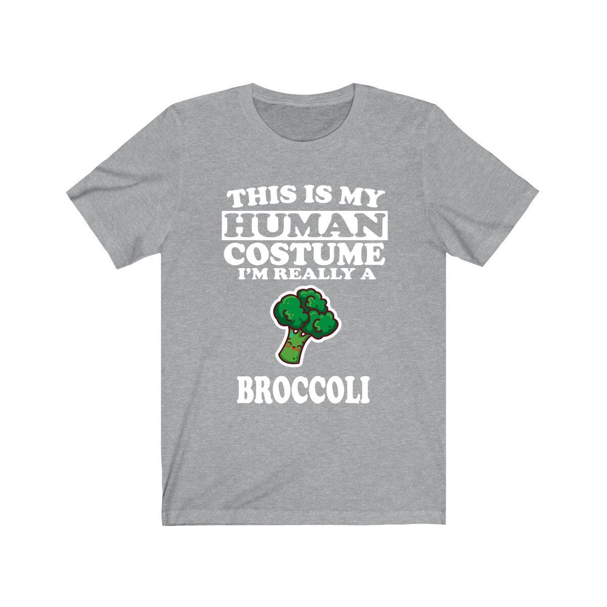 This Is My Human Costume I'm Really A Broccoli Shirt, Broccoli Lover Shirt, Vegetable Shirt, Broccoli Lover Gift, Animal Gift Image 3