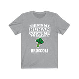 This Is My Human Costume I'm Really A Broccoli Shirt, Broccoli Lover Shirt, Vegetable Shirt, Broccoli Lover Gift, Animal Gift Image 3