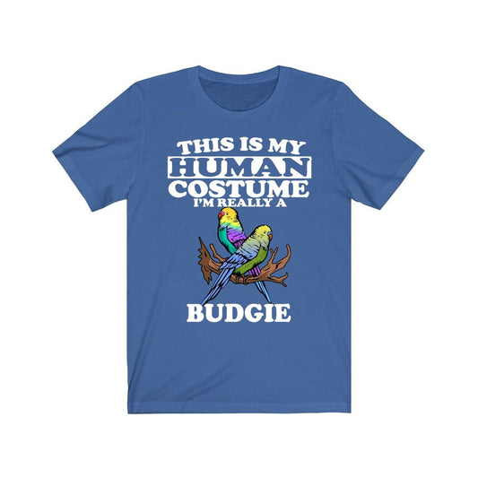This Is My Human Costume I'm Really A Budgie Shirt - budgie print design