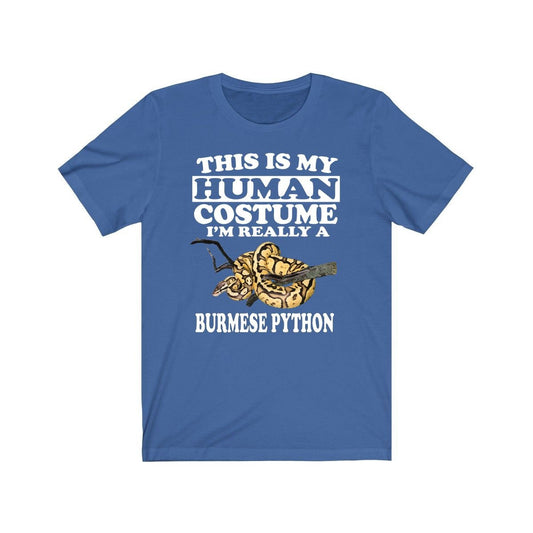 This is my human costume I am really a Burmese python snake tee