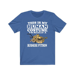 This is my human costume I am really a Burmese python snake tee