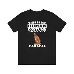 This Is My Human Costume I'm Really A Caracal Shirt - caracal print design