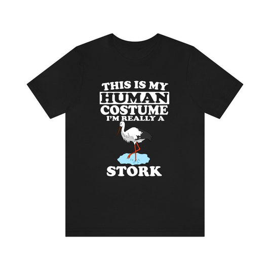 This Is My Human Costume I'm Really A Stork Bird Shirt - stork print design
