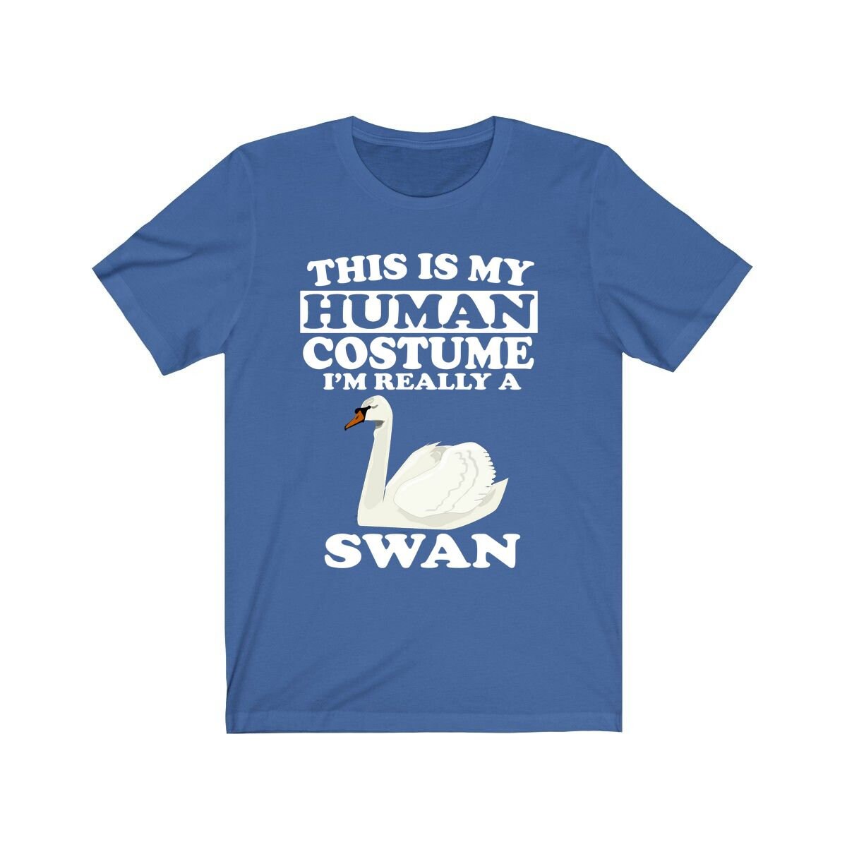 This Is My Human Costume I'm Really A Swan Bird Shirt, Swan Lover Shirt, Swan Shirt, Birding Funny Gift, Animal Adult Kids Image 2