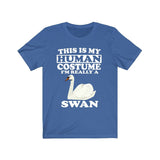 This Is My Human Costume I'm Really A Swan Bird Shirt, Swan Lover Shirt, Swan Shirt, Birding Funny Gift, Animal Adult Kids Image 2
