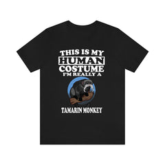 This Is My Human Costume I'm Really A Tamarin Monkey Shirt - tamarin print design
