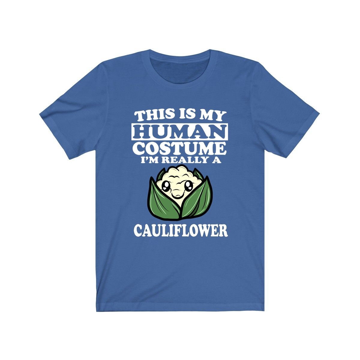 This Is My Human Costume I'm Really A Cauliflower Shirt, Vegetable Lover Shirt, Cauliflower Shirt, Cauliflower Lover Gift, Animal Gift Image 2