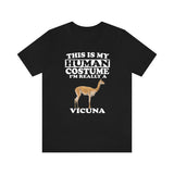 This Is My Human Costume I'm Really A Vicuna Shirt, Vicuna Lover Shirt, Vicuna Shirt, Funny Vicuna Gift, Animal Adult Kids Image 1
