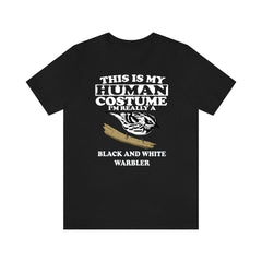 Human Costume Black And White Warbler Shirt - Black And White Warbler print