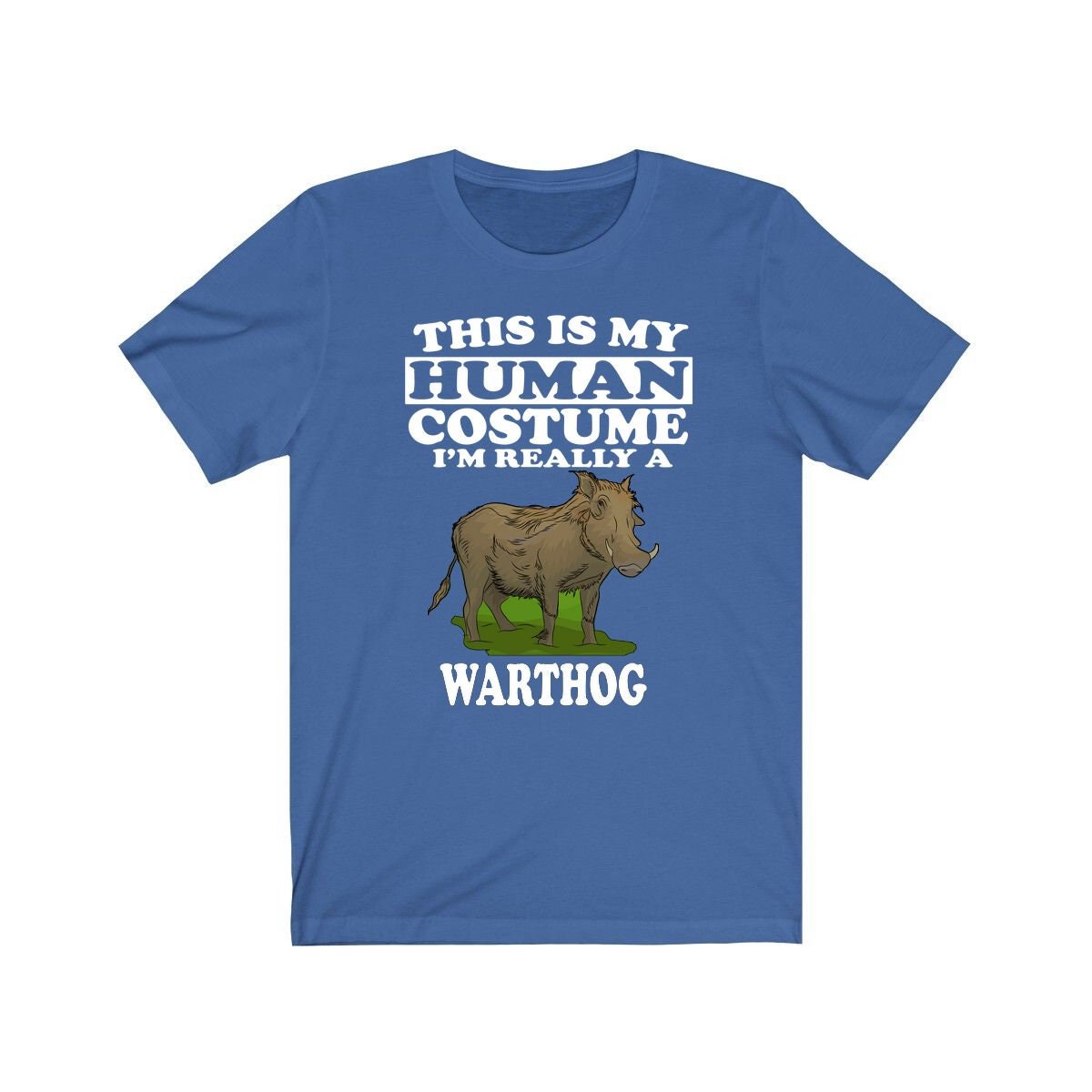 This Is My Human Costume I'm Really A Warthog Shirt, Warthog Lover Shirt, Warthog Shirt, Funny Warthog Gift, Animal Adult Kids Image 3