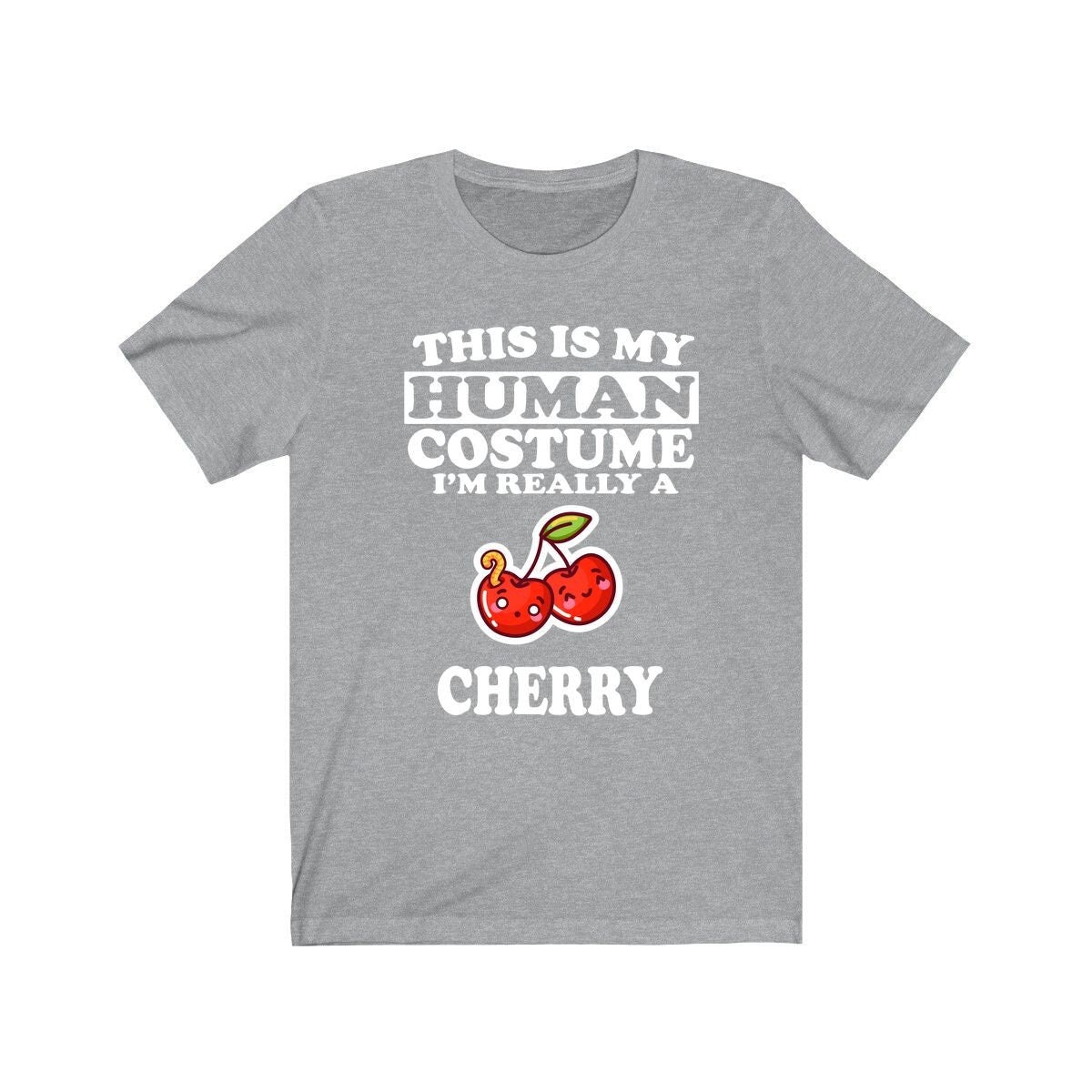 This Is My Human Costume I'm Really A Cherry Shirt, Cherry Lover Shirt, Cherry Shirt, Fruit Lover Gift, Animal Gift Image 3