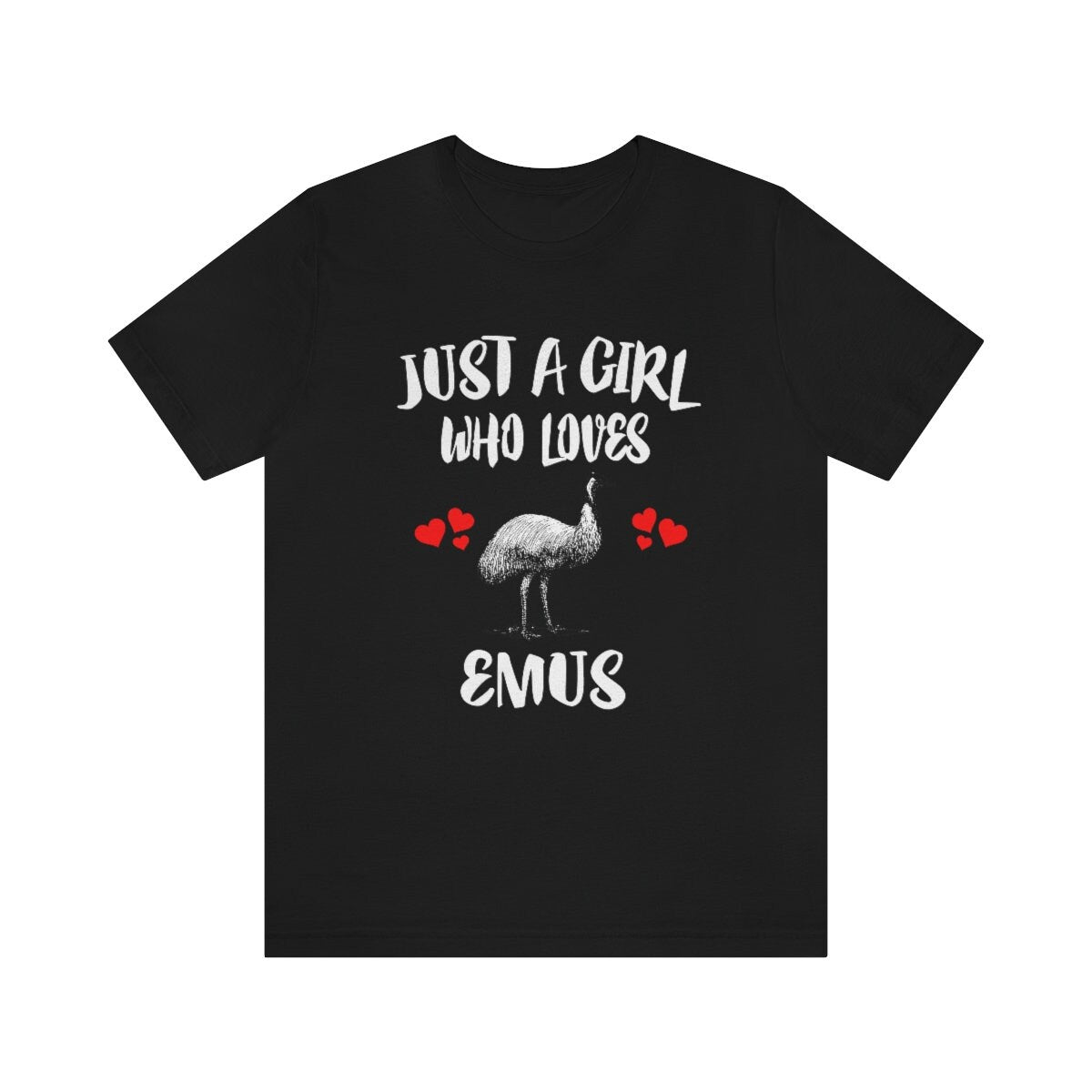 Just A Girl Who Loves Emus Birds Shirt - emu print design