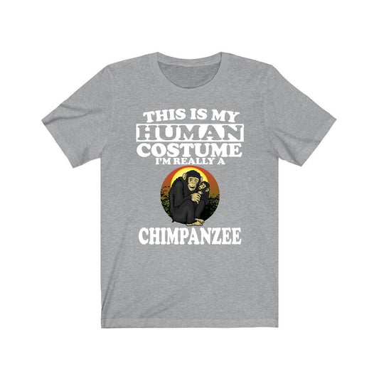 This Is My Human Costume I'm Really A Chimpanzee Shirt - chimpanzee print design