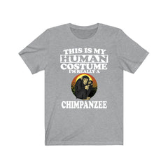 This Is My Human Costume I'm Really A Chimpanzee Shirt - chimpanzee print design