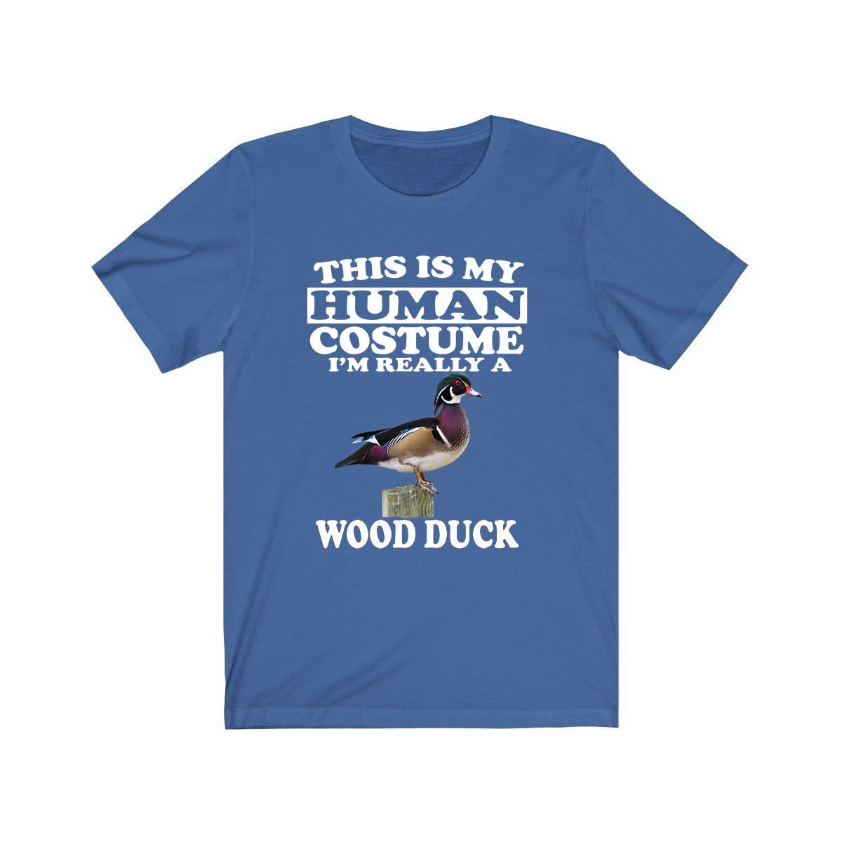 This Is My Human Costume I'm Really A Wood Duck Shirt, Wood Duck Lover Shirt, Wood Duck Shirt, Funny Duck Gift, Animal Adult Kids Image 2