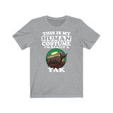 This Is My Human Costume I'm Really A Yak Shirt, Yak Lover Shirt, Yak Shirt, Funny Yak Gift, Animal Adult Kids Image 3