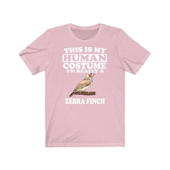 This Is My Human Costume I'm Really A Zebra Finch Shirt - zebra finch print design