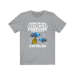 This Is My Human Costume I'm Really A Cichlid Shirt - cichlid print design
