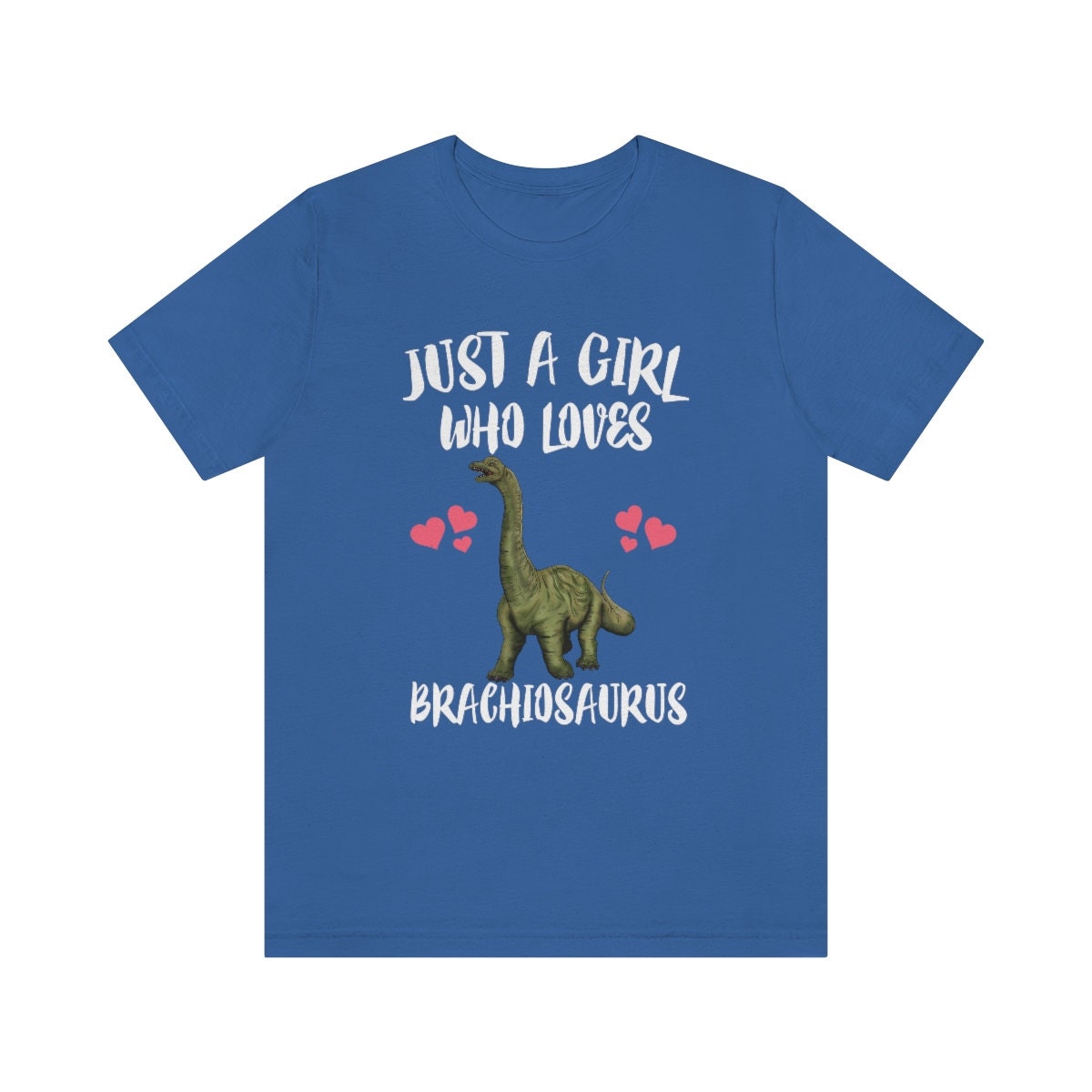 Just A Girl Who Loves Brachiosaurus Dinosaur, Brachiosaurus Lover Shirt, Dinosaur Shirt, Adult Toddler Infant Kids Gift T-Shirt Image 2