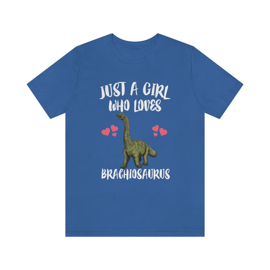 Just A Girl Who Loves Brachiosaurus Shirt - Brachiosaurus print design