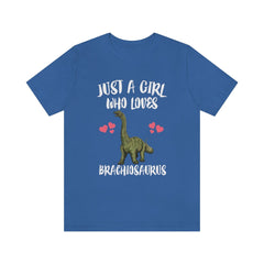 Just A Girl Who Loves Brachiosaurus Shirt - Brachiosaurus print design